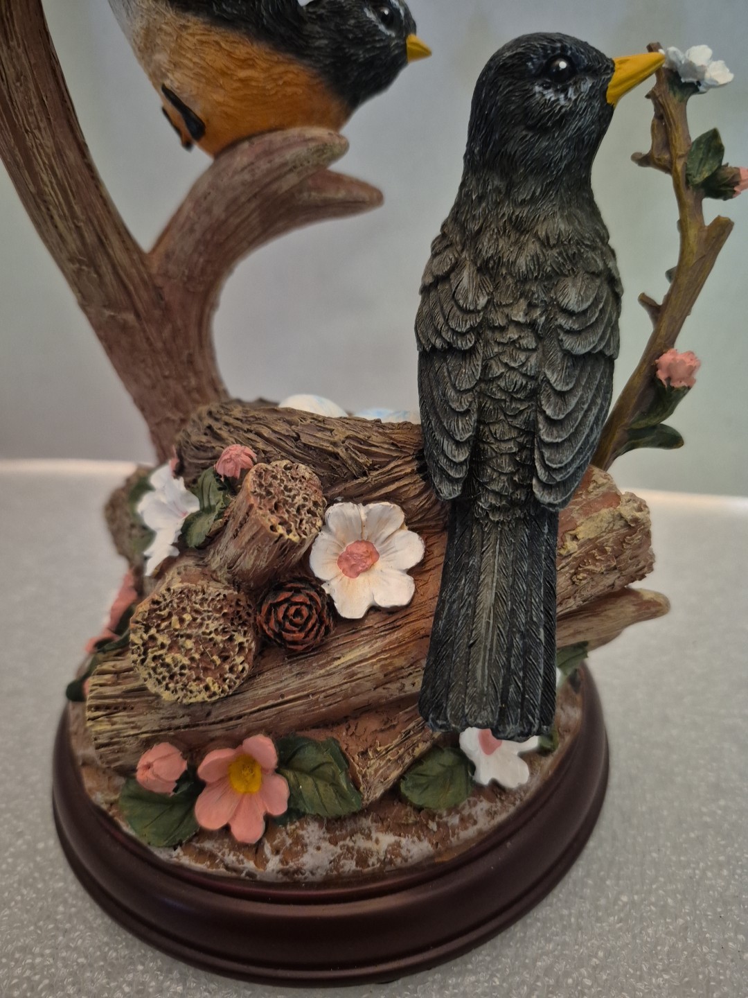 Bradford Exchange Red Red Robins Nature’s Masterpieces Songbird Sculpture