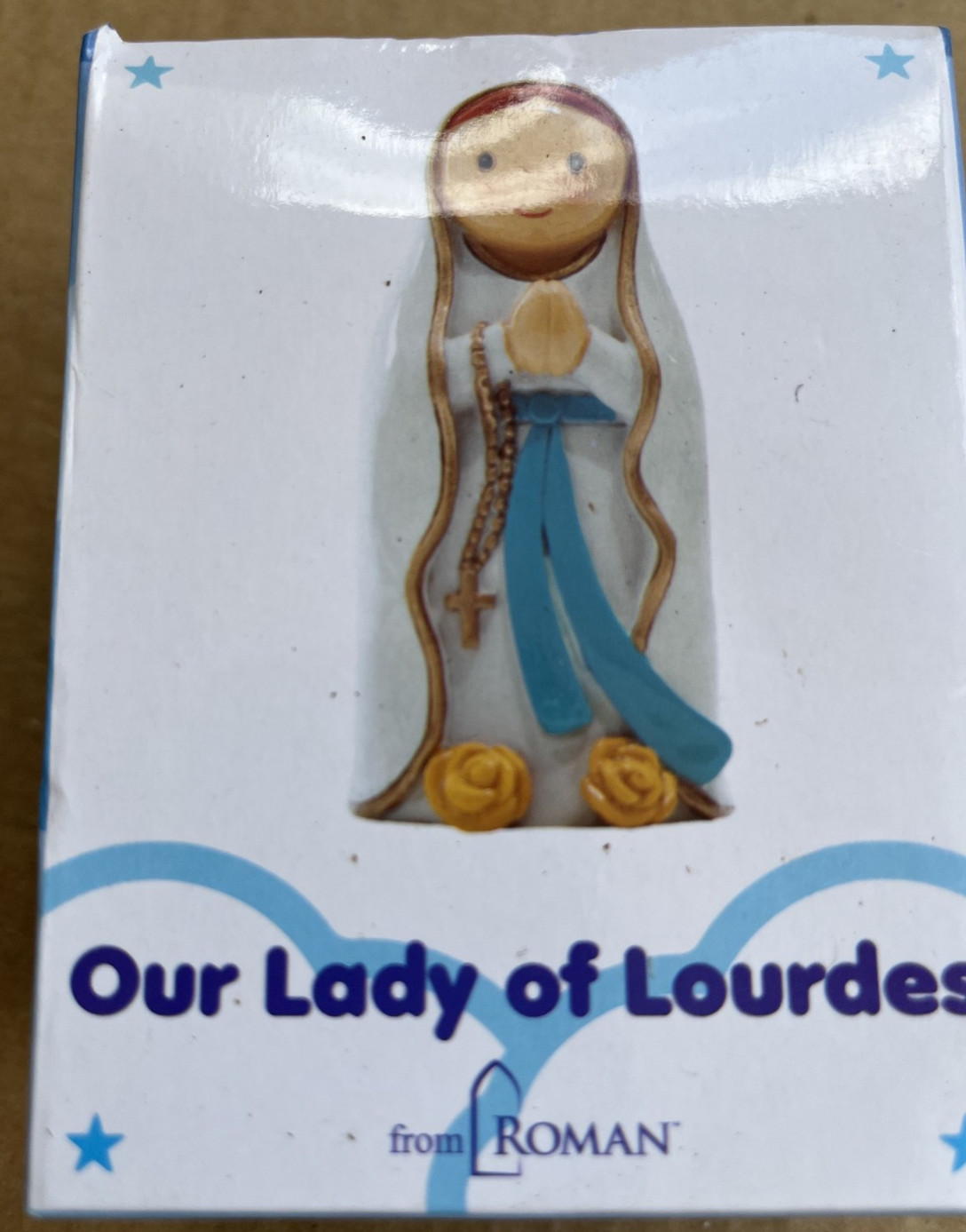 Roman Inc Little Drops of Water Our Lady of Lourdes Resin Figure 3.5″ Religious