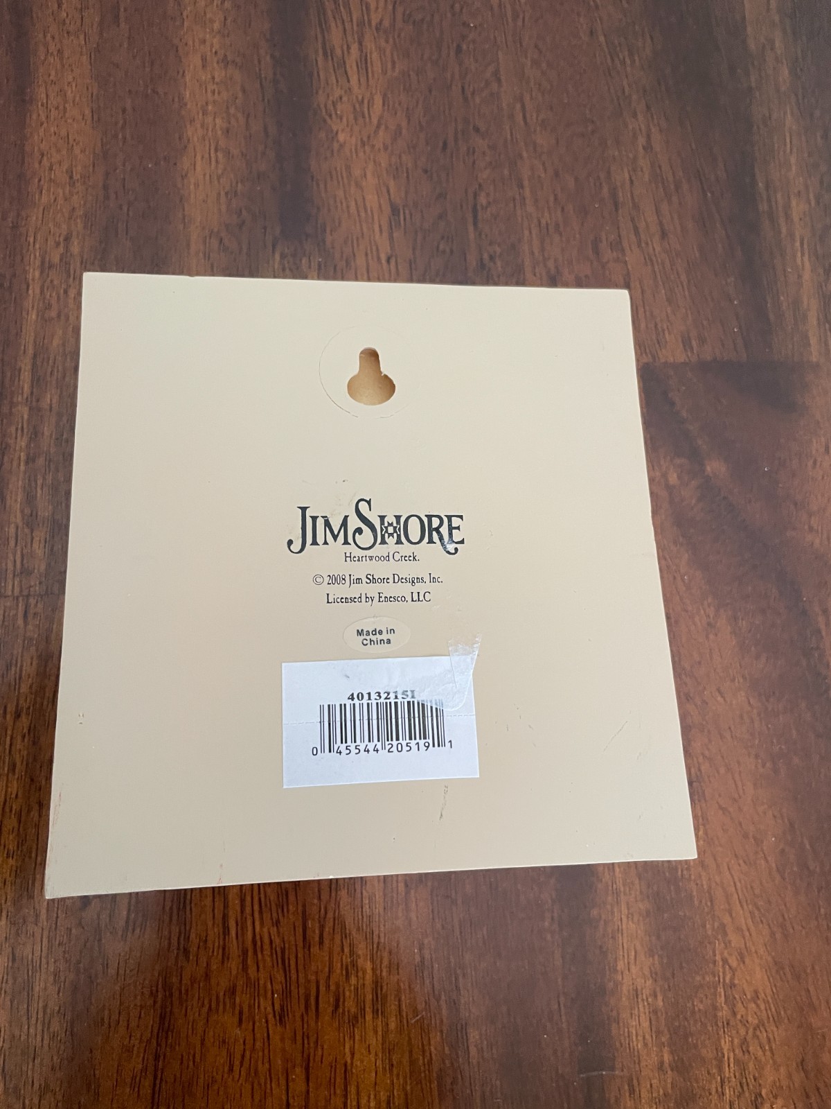 JIM SHORE HEARTWOOD CREEK LETTER “I” BLOCK MONOGRAM PLAQUE WALL HANGING 4.5”