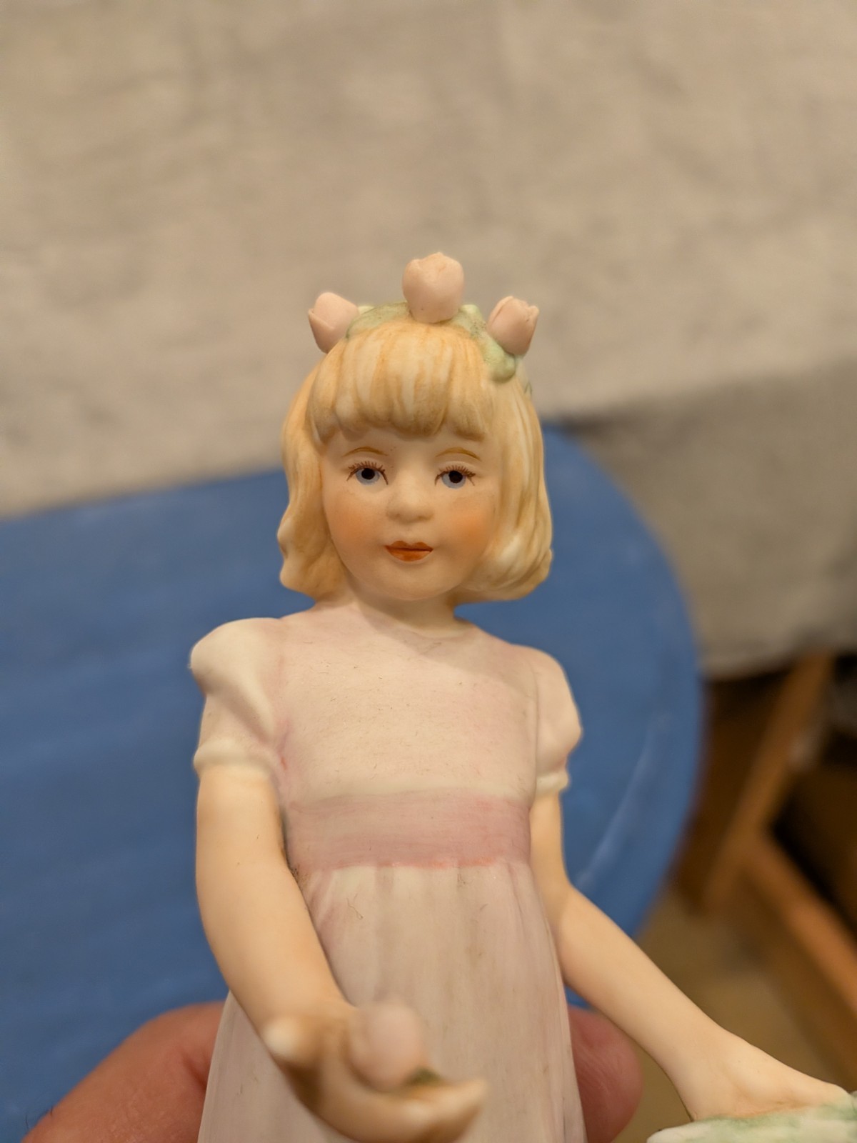 Flower Girl Ceramic Figurine By Frances Hook 1982 Vintage