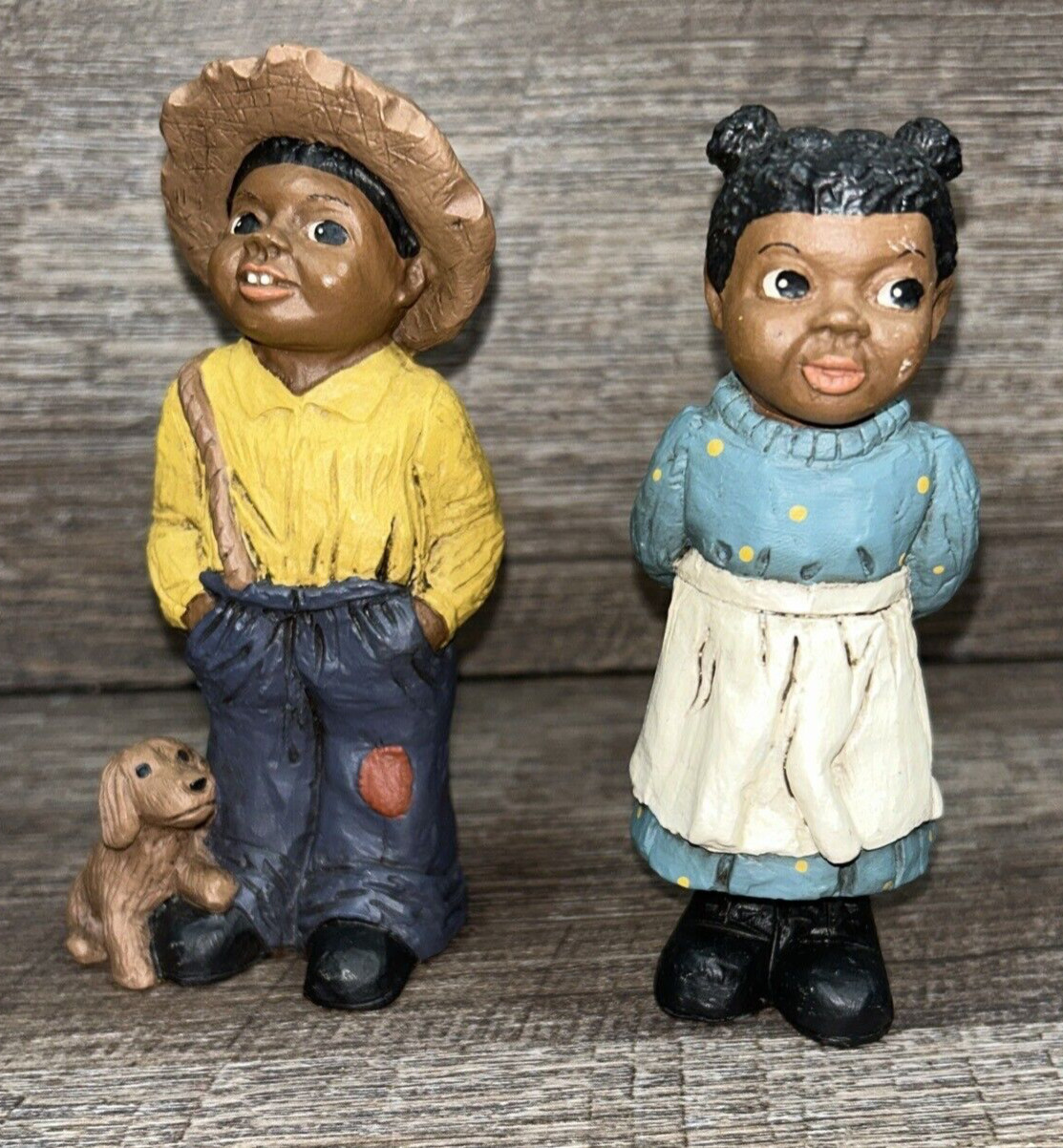 Martha Holcome All God’s Children Toby & Lil Emmy Figurine (86) Vintage( #56,49)