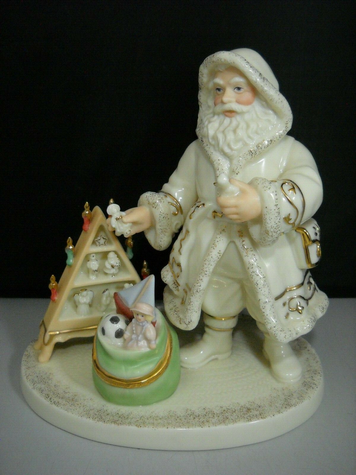 Lenox Classic International Babbo Natale Santa 24KT Gold COA NO Box