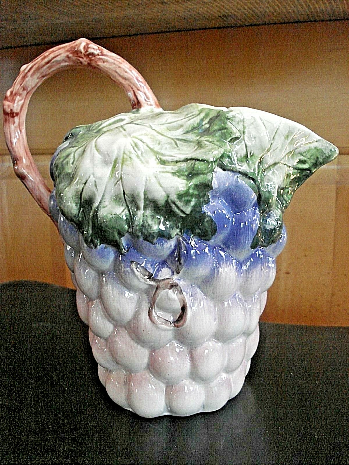 RARE Vtg. J. Willfred by Charles Sadek Grape Vines Leaves Pitcher Portugal