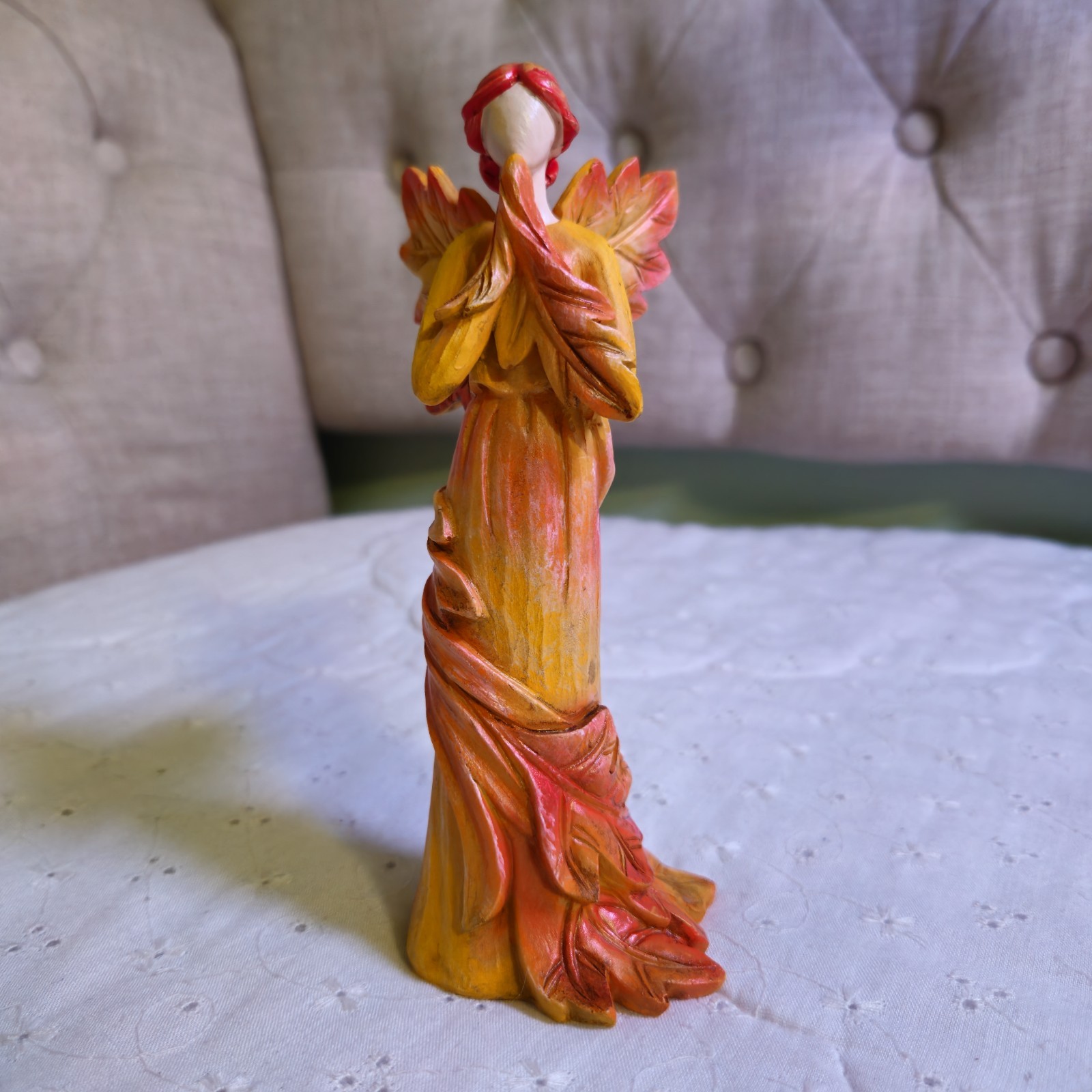 Autumn Maple Leaf Fiery Hues of Autumn Figurine Collectible Mantle Art Desktop