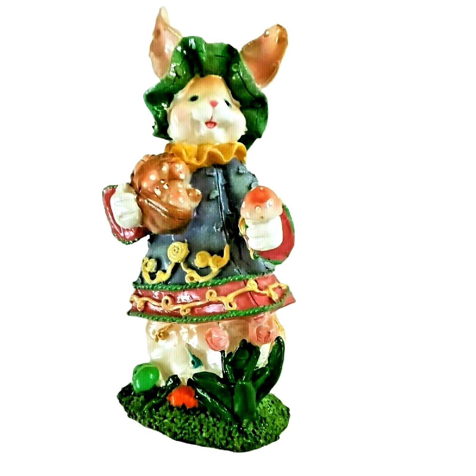 Vintage Rabbit Figurine Decor Cozy Home Accent Easter Spring Hobbit Decoration