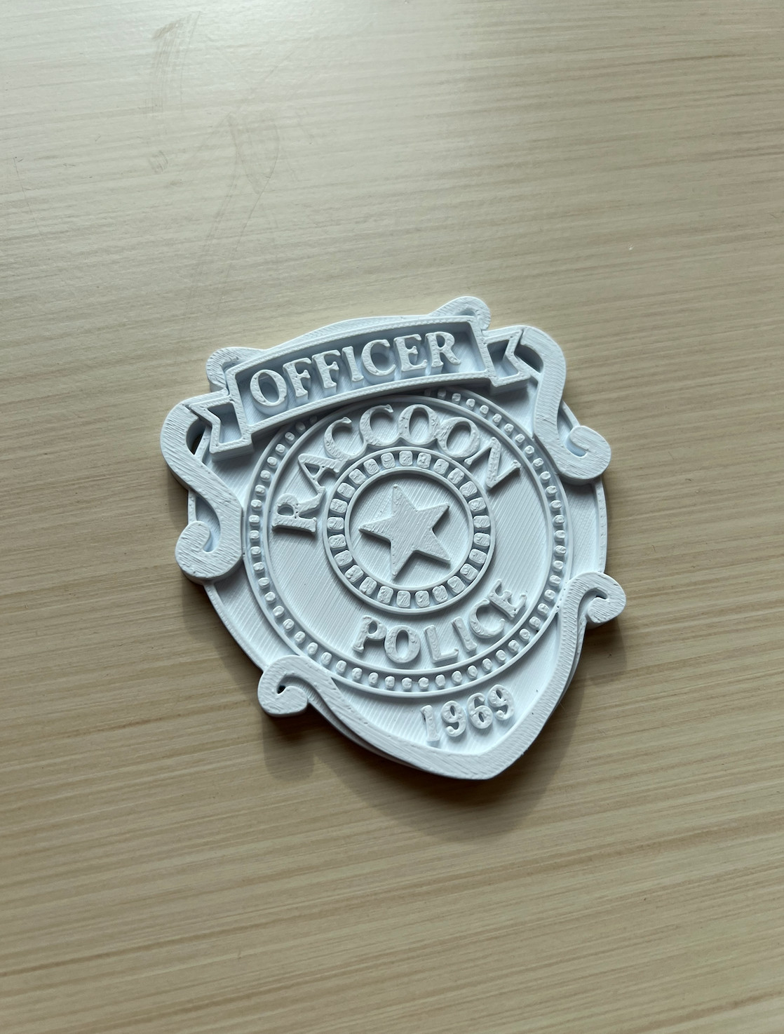 RPD Badge Cosplay Prop Resident Evil Hand Painted Model / DIY Kit 1p