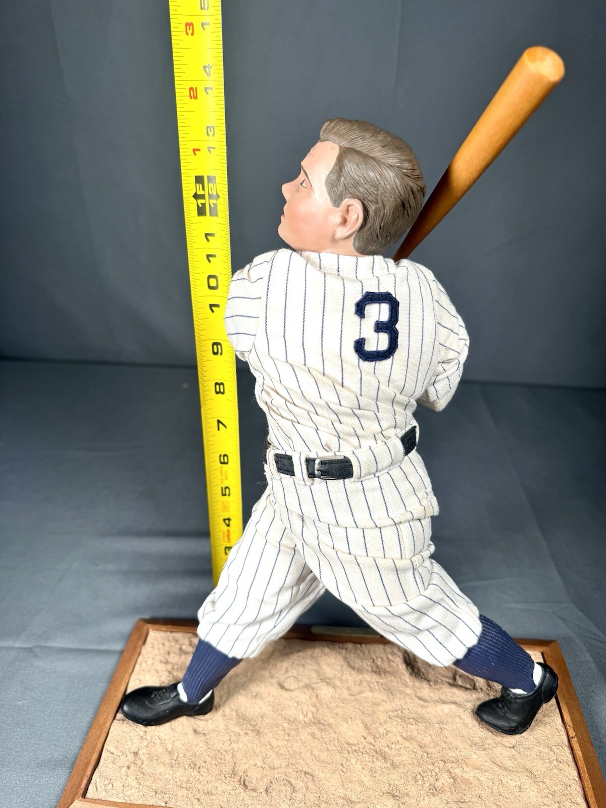 Babe Ruth Yankees Baseball Porcelain Doll Vintage Sports Collector Figurine