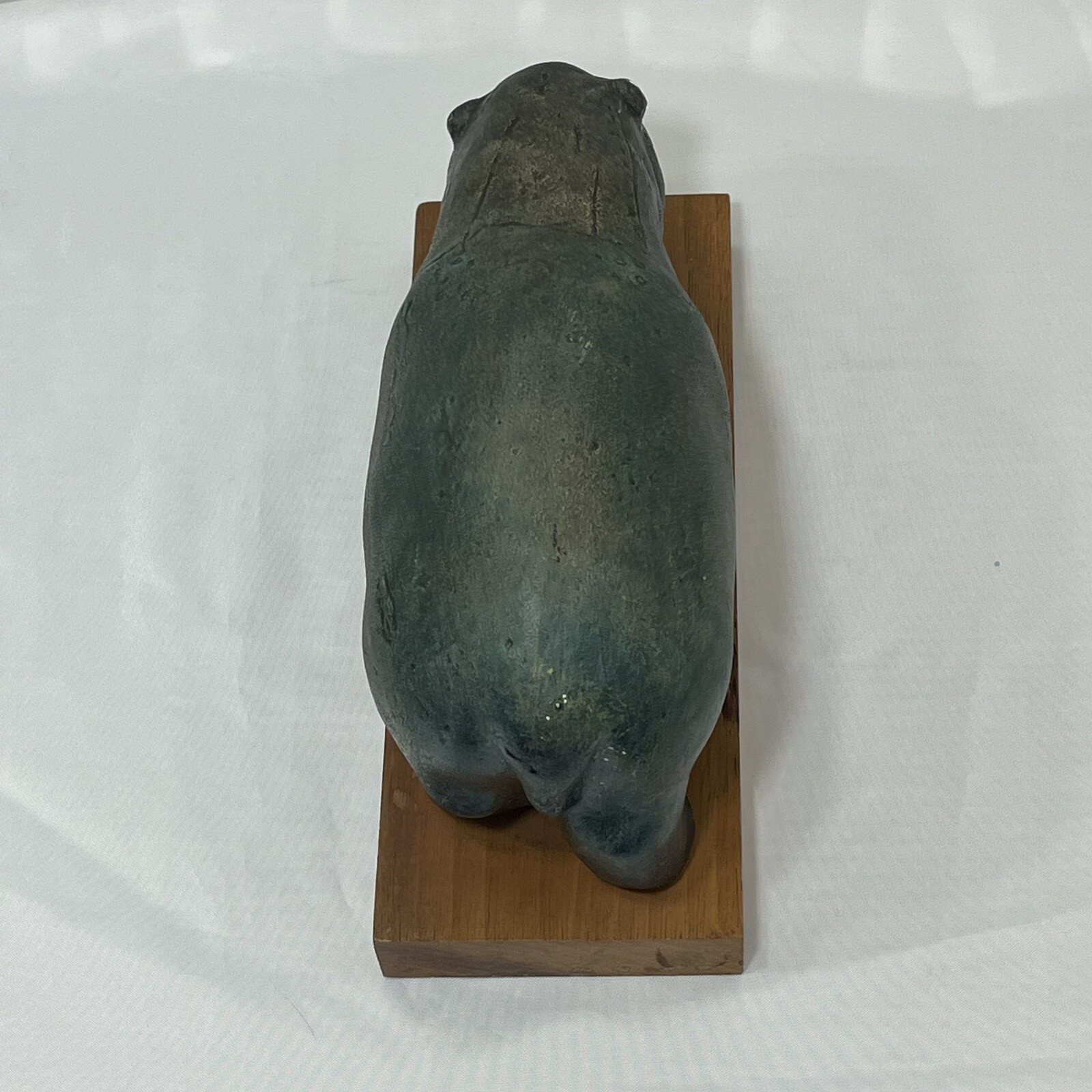 Vtg Alva Studios NY Standing Hippopotamus Sculpture Gipsformerie Berlin Hippo