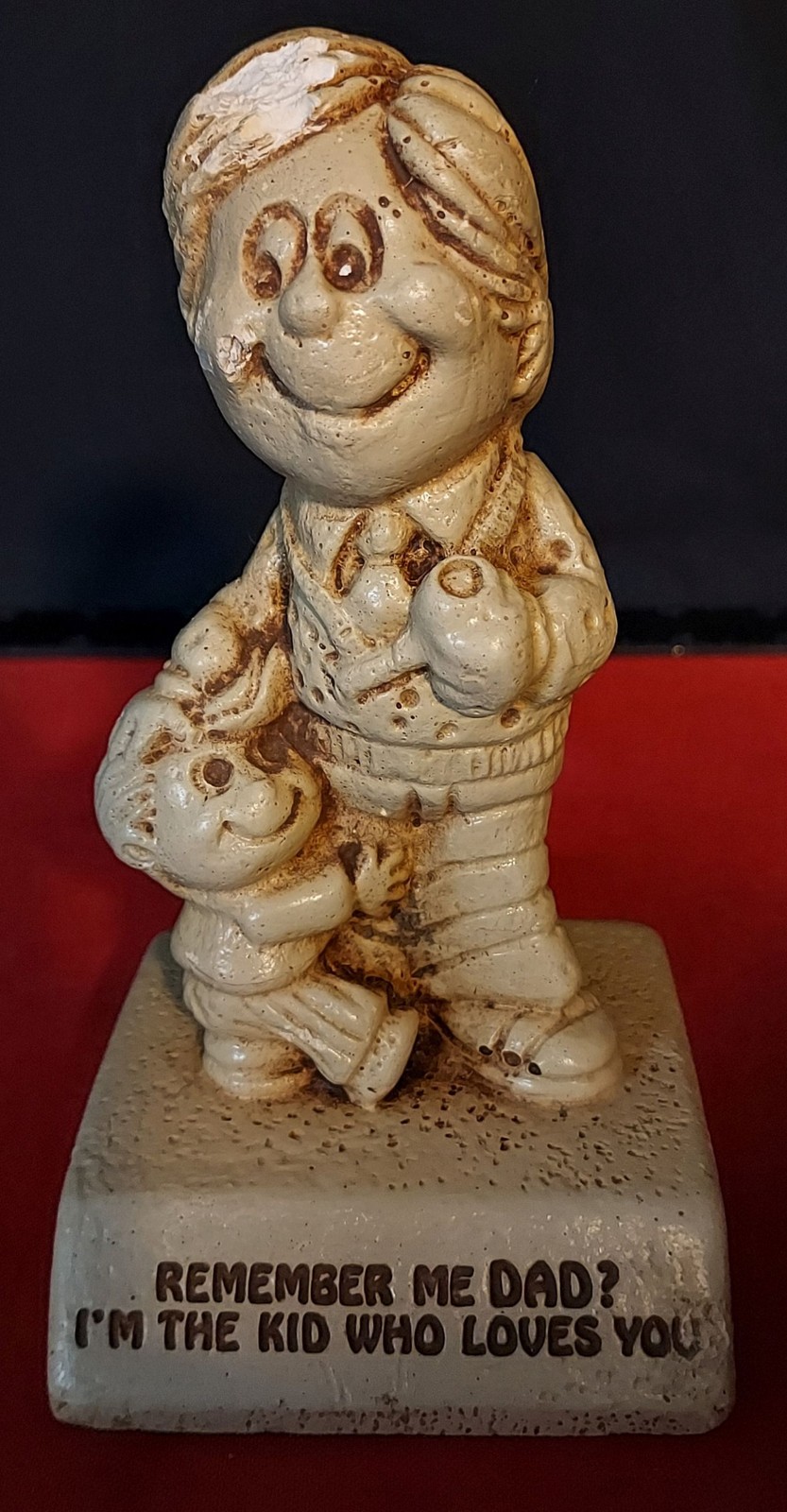 1972 Figurine By Paula – Remember Me Dad? I’m The Kid Who Loves You – AS IS