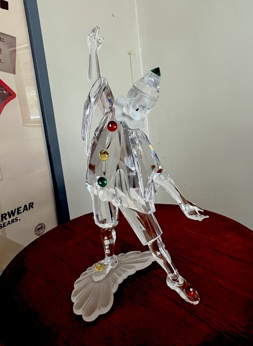 Stunning! Swarovski – 1999 Limited Edition – Pierrot Masquerade With Box