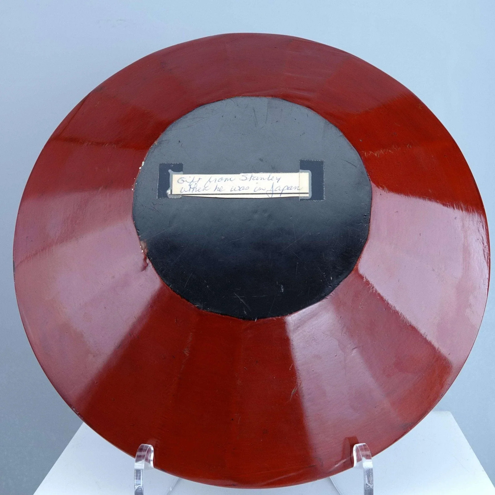 Mid Century Modern Carved Wood Lacquered Bowl