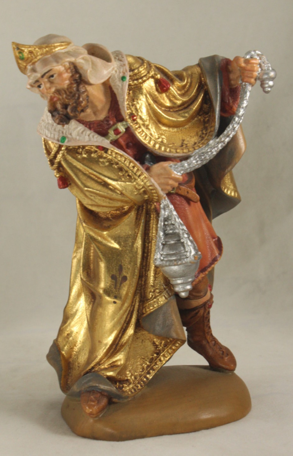 6 Pc 6½” Hand Carved & Painted Nativity Set by Paul & Robert Eder – Oberammergau