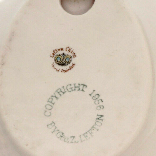 Hand Painted Pink Soap Dish Vintage 1956 w Peaches Trinket Dish Ceramic