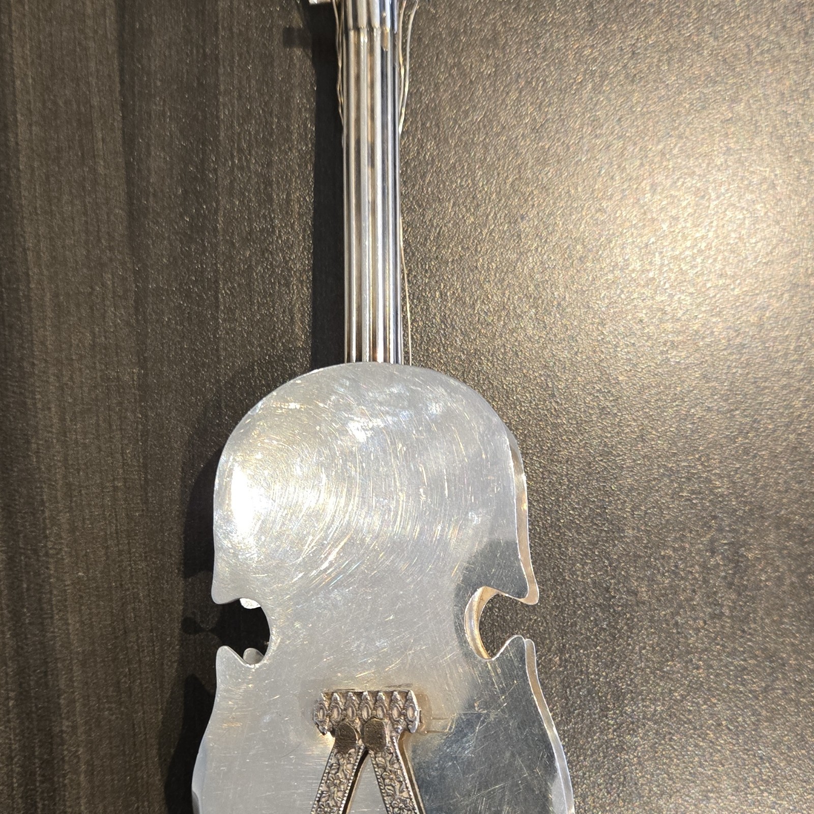 Sterling Silver 925 Violin Figurine handmade