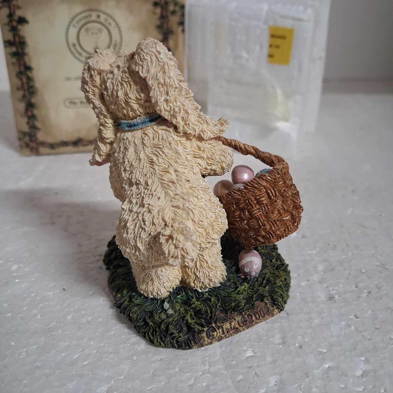 Boyds Bears Hopper B Dropsalot The Egg Hunt 2002 Figurine 36716 1st Edition New