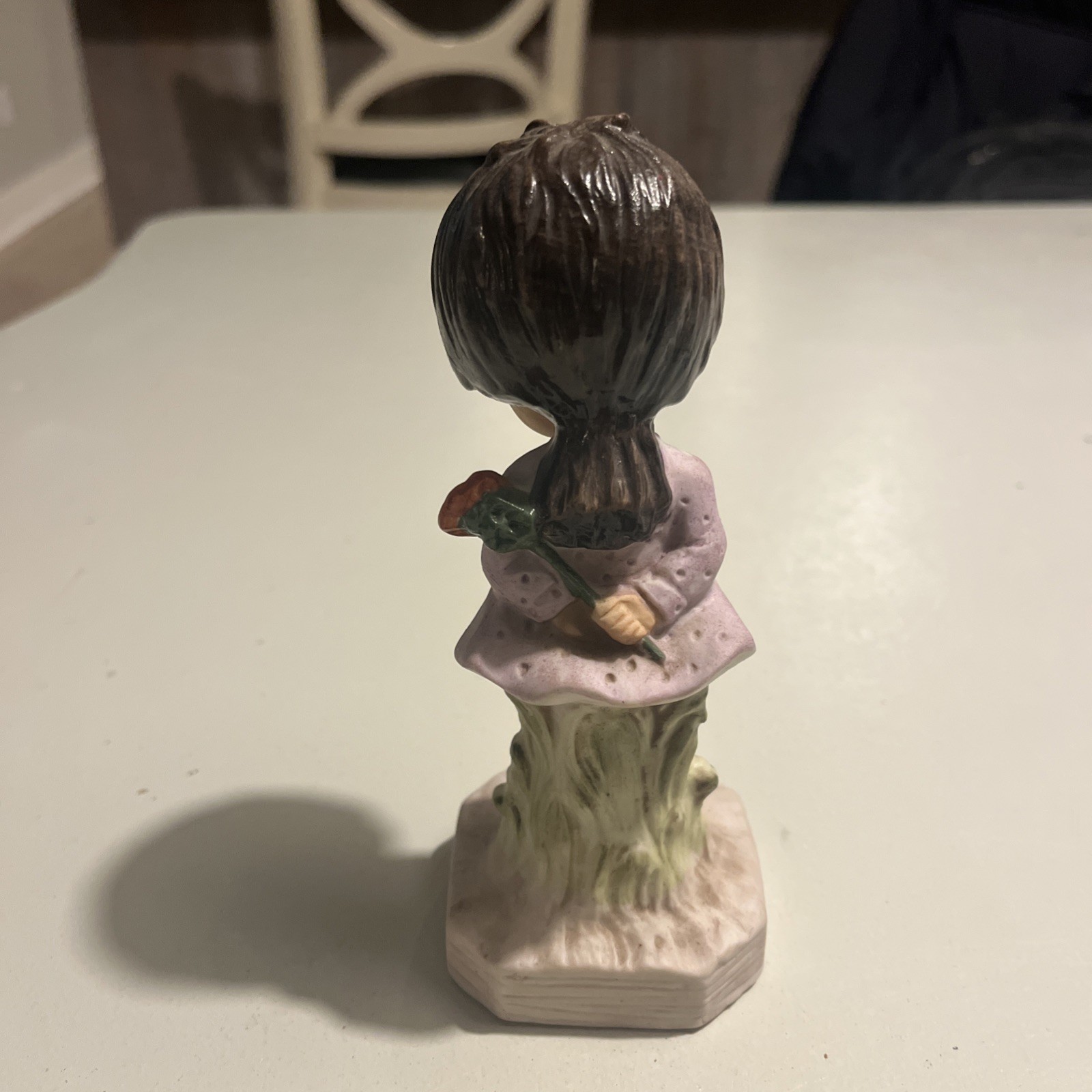 Moppets Little Girl Child Fran Mar Figurine 1971 Vintage Brunette