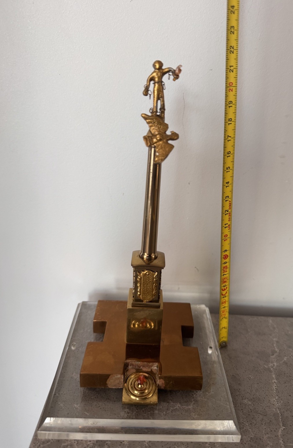 Vintage USSR Prometheus Statue Eternal Flame Monument Soviet Decor