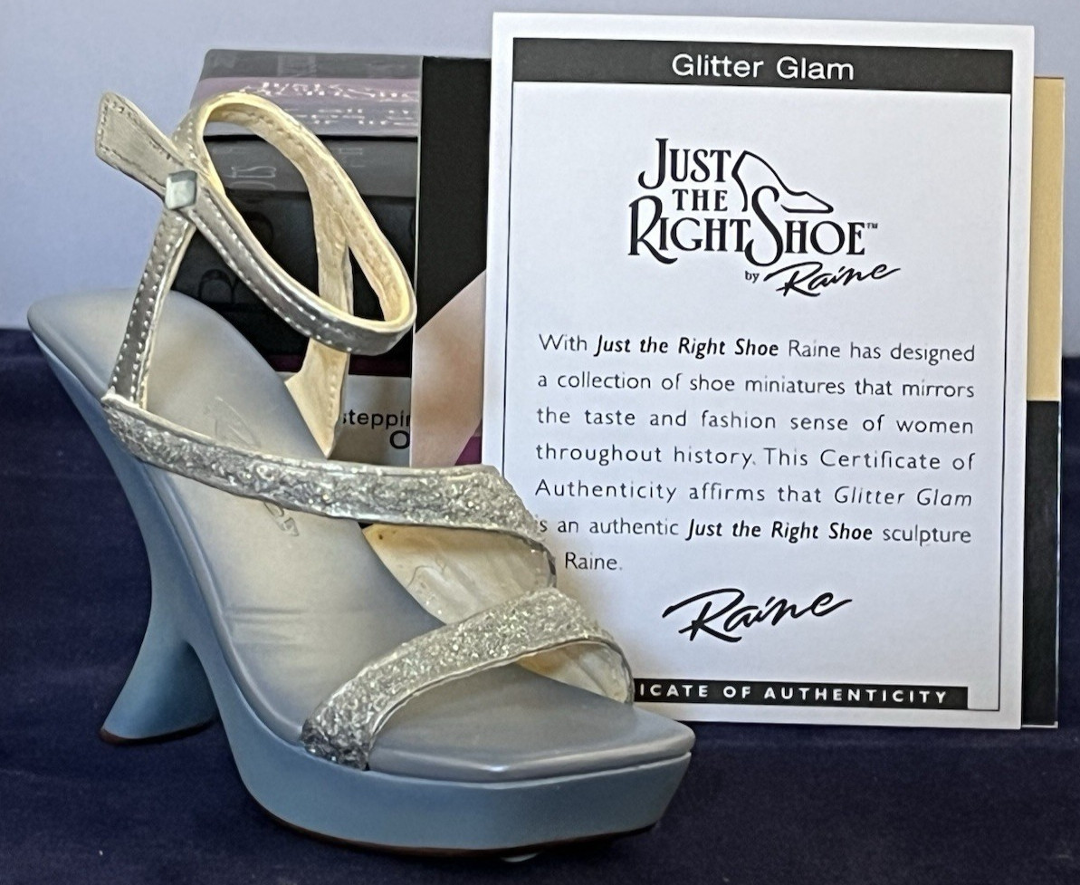 Just the Right Shoe ~GLITTER GLAM ~ 2002 ~ NIB ~ 25315 ~ Mint ~ COA
