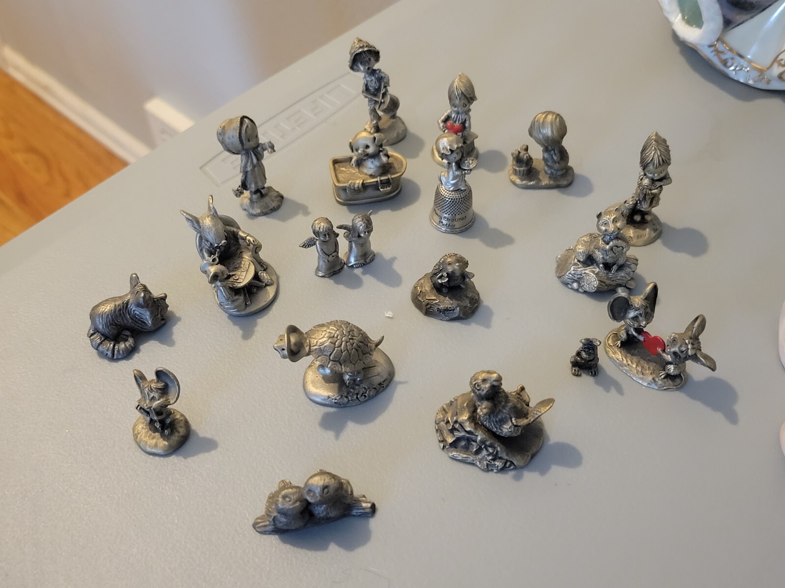 hallmark little gallery pewter figurines lot of 20