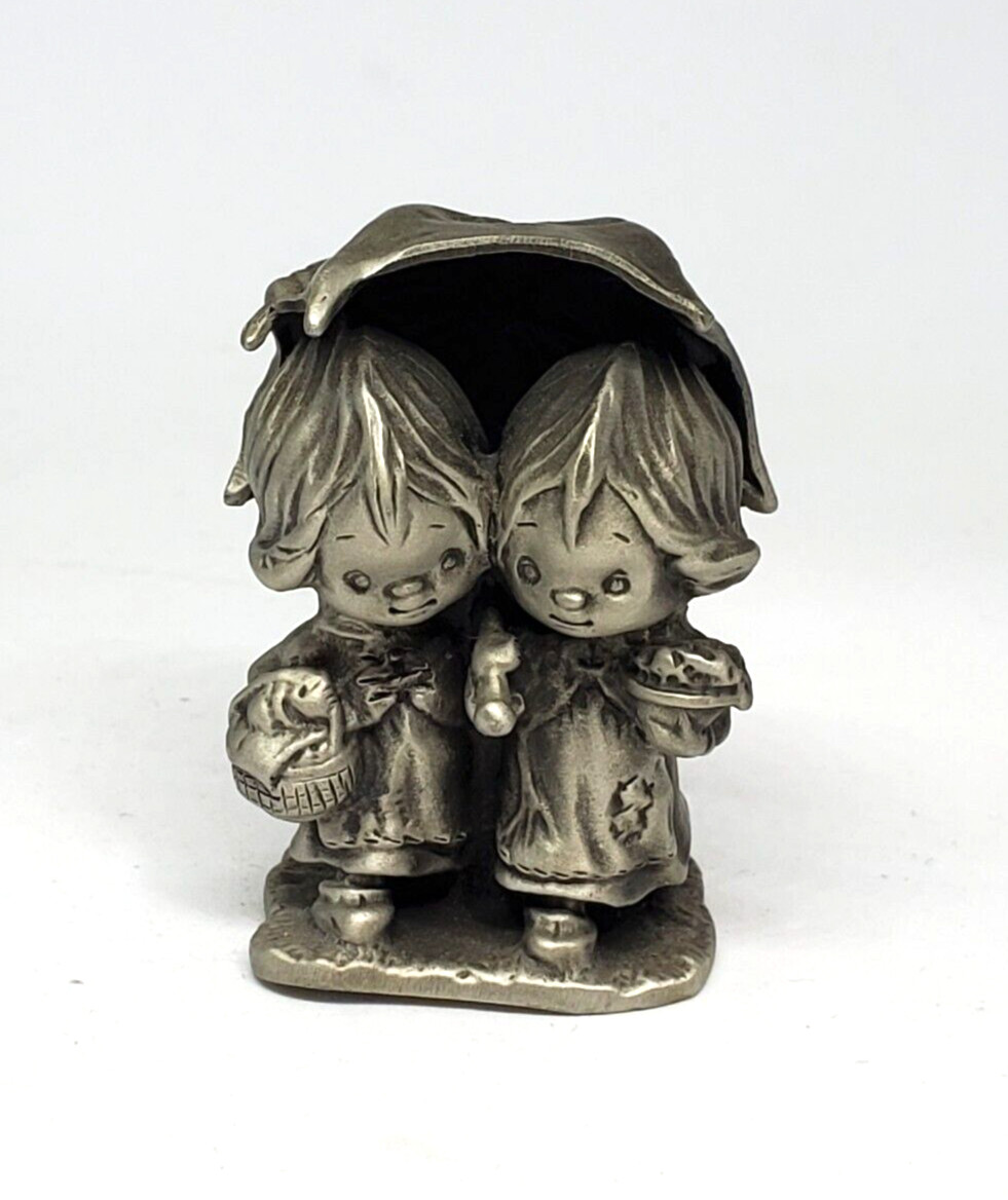 Hallmark Little Gallery Pewter Miniature Figurine Betsey Clark with Umbrella