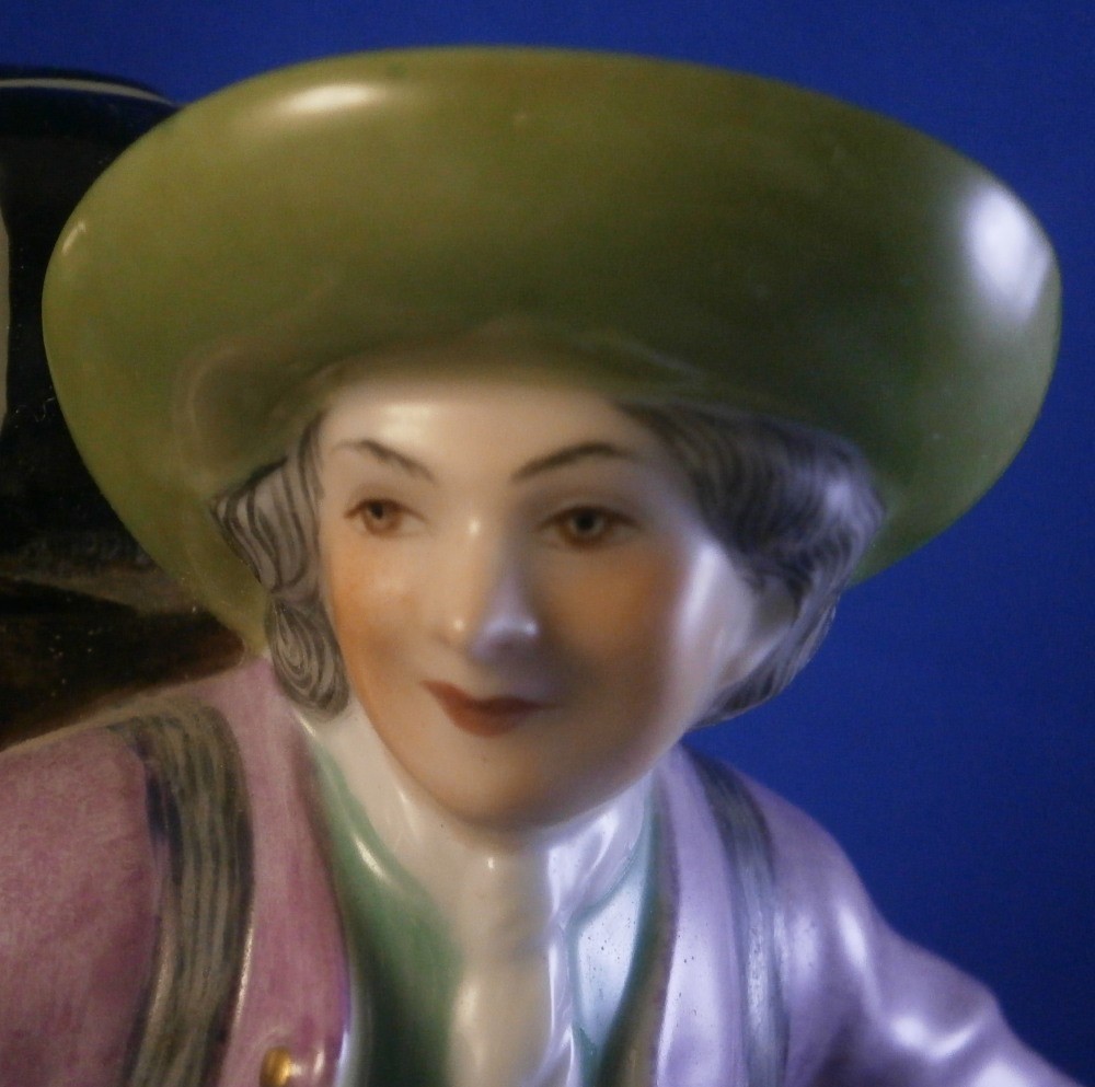 Augarten Wien Porcelain Baltic Sea Map Seller Figurine Figure Porzellan Figur