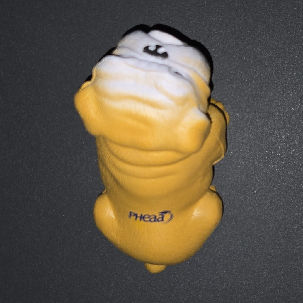 PHEAA Bulldog Plastic Figurine Small Tan White Black Kids 2000-2009
