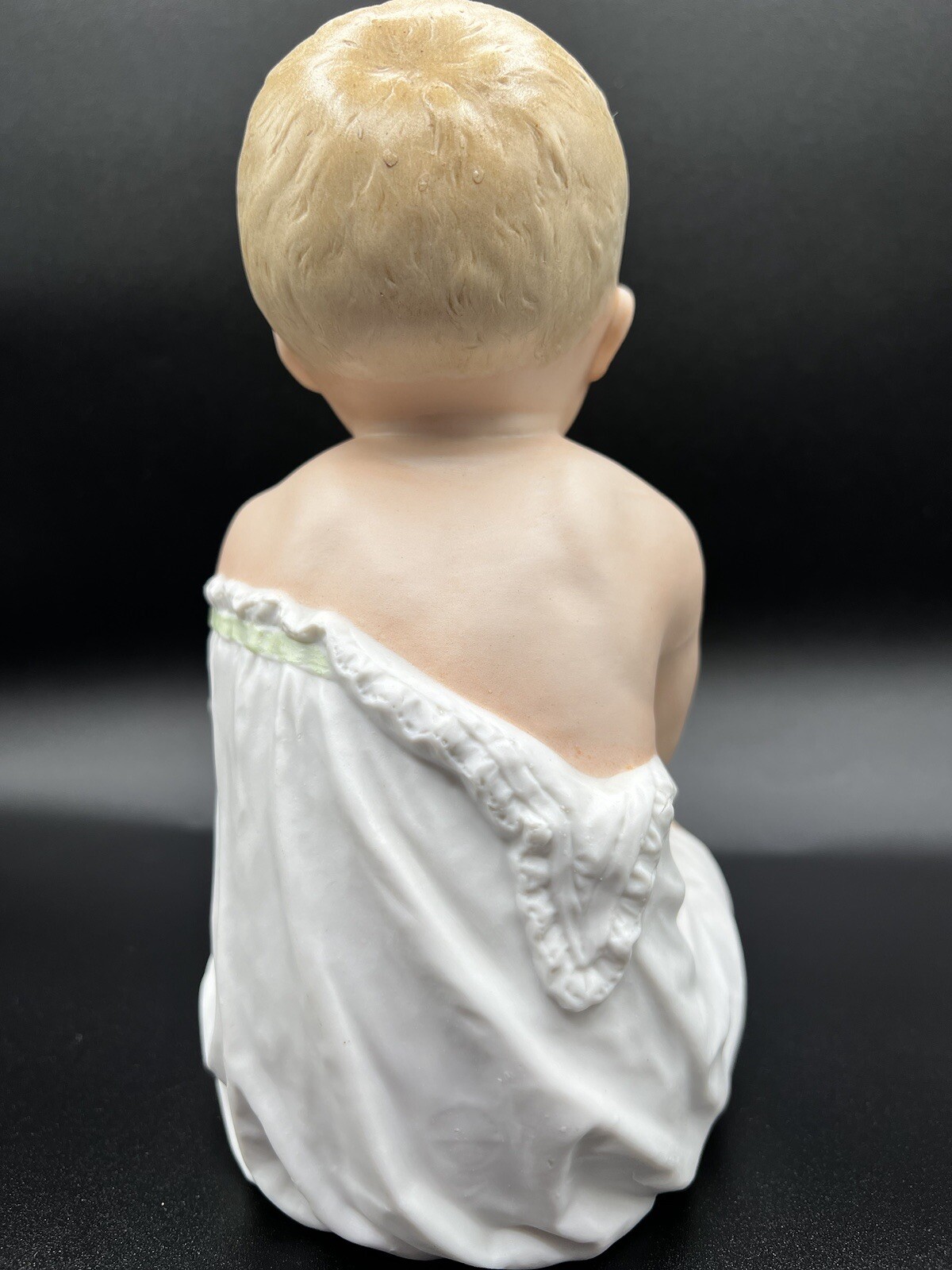 Gebruder Heubach-German Porcelain Bisque-Sitting Piano Baby 8″
