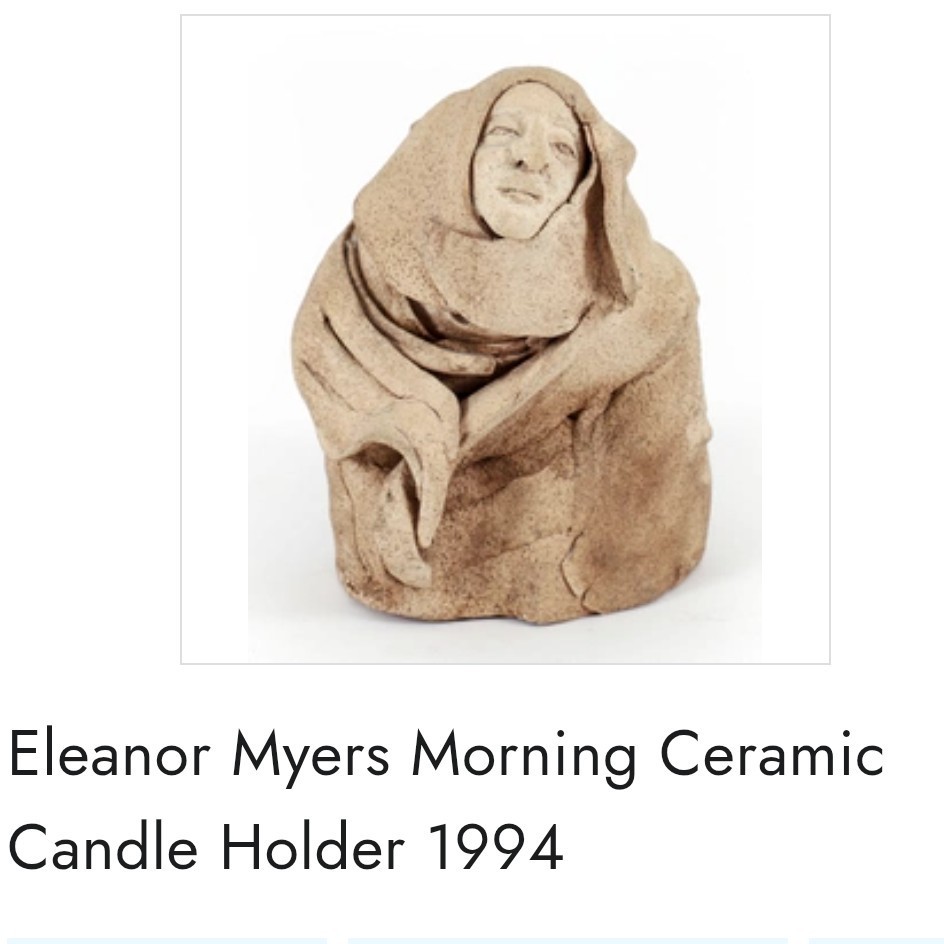 Clay Mask Wall Art ~ Eleanor Myers Morning ~ Very Realistic 8.5″ T x 7.5″ W
