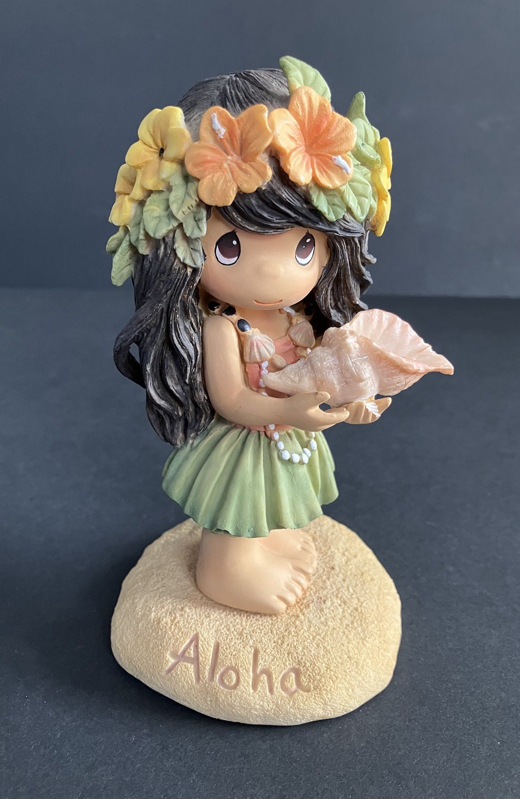 Precious Moments Aloha Hawaiian Girl Statue 173445 Rare, Please Read!