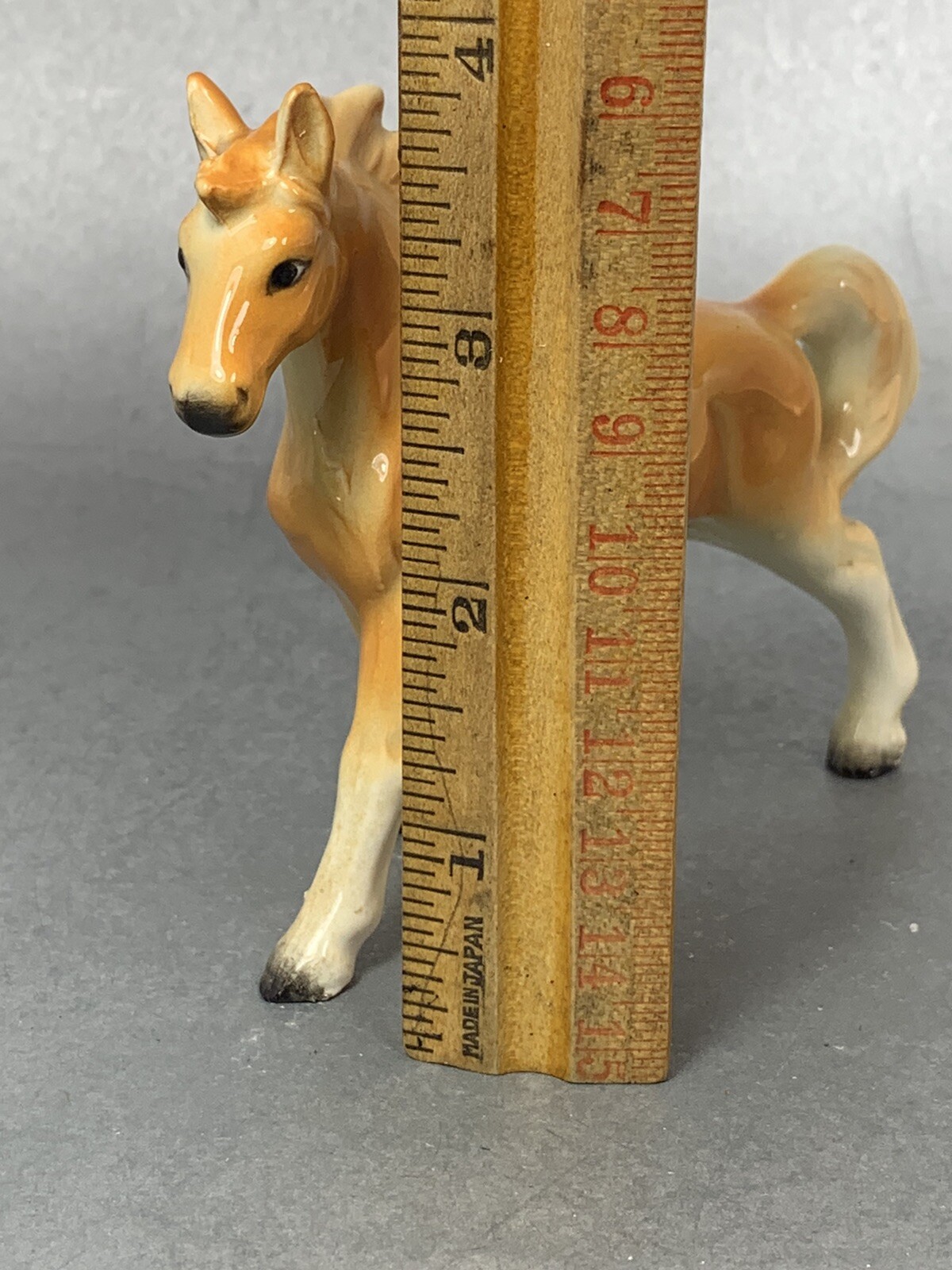 Palomino Horse Figurine Ceramic Made in Japan MISSING Sticker 3 1/2″H