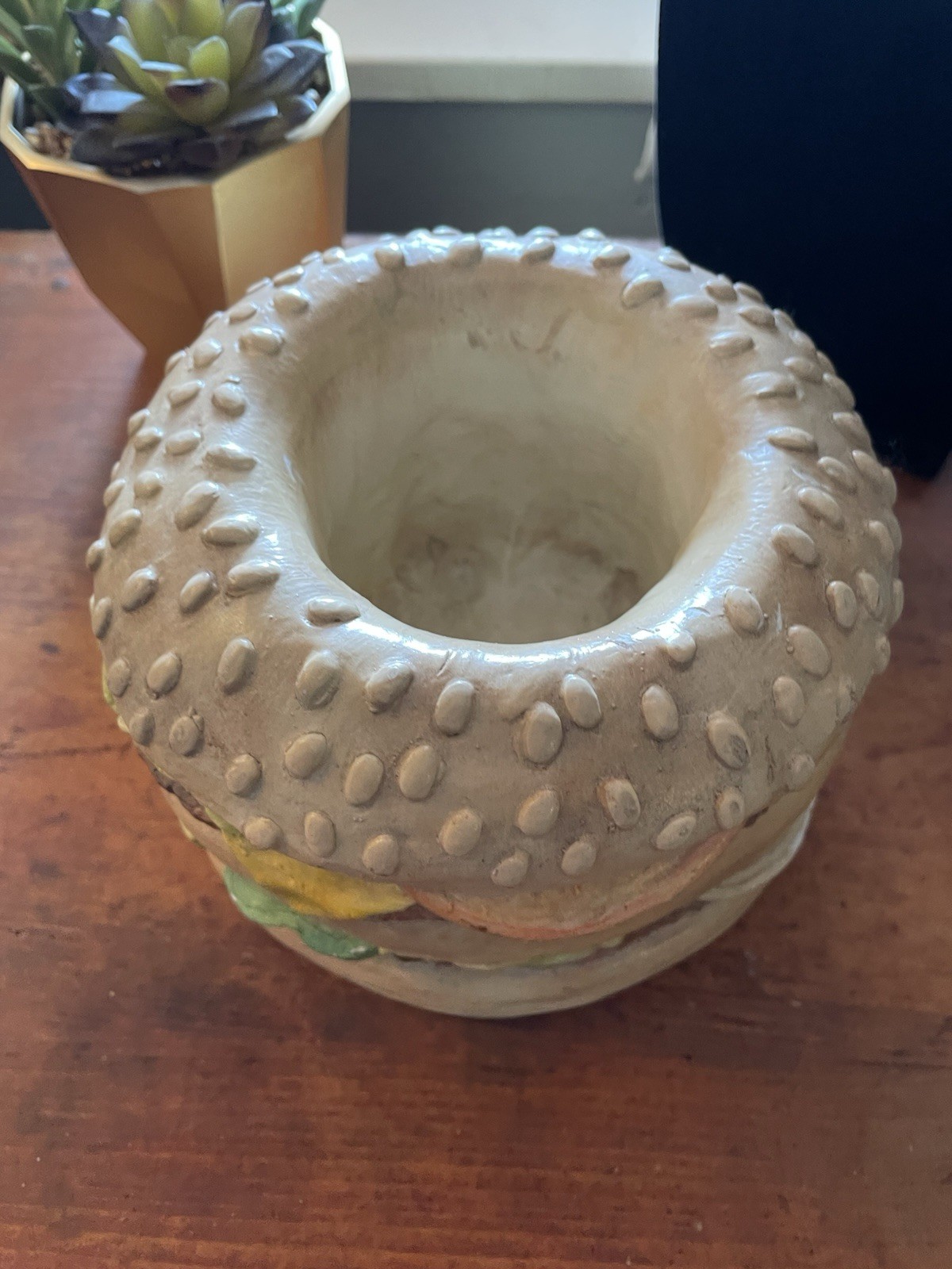 1977 Big Mac Hobbiest Plaster/Ceramic Plant/Pen Holder Decor