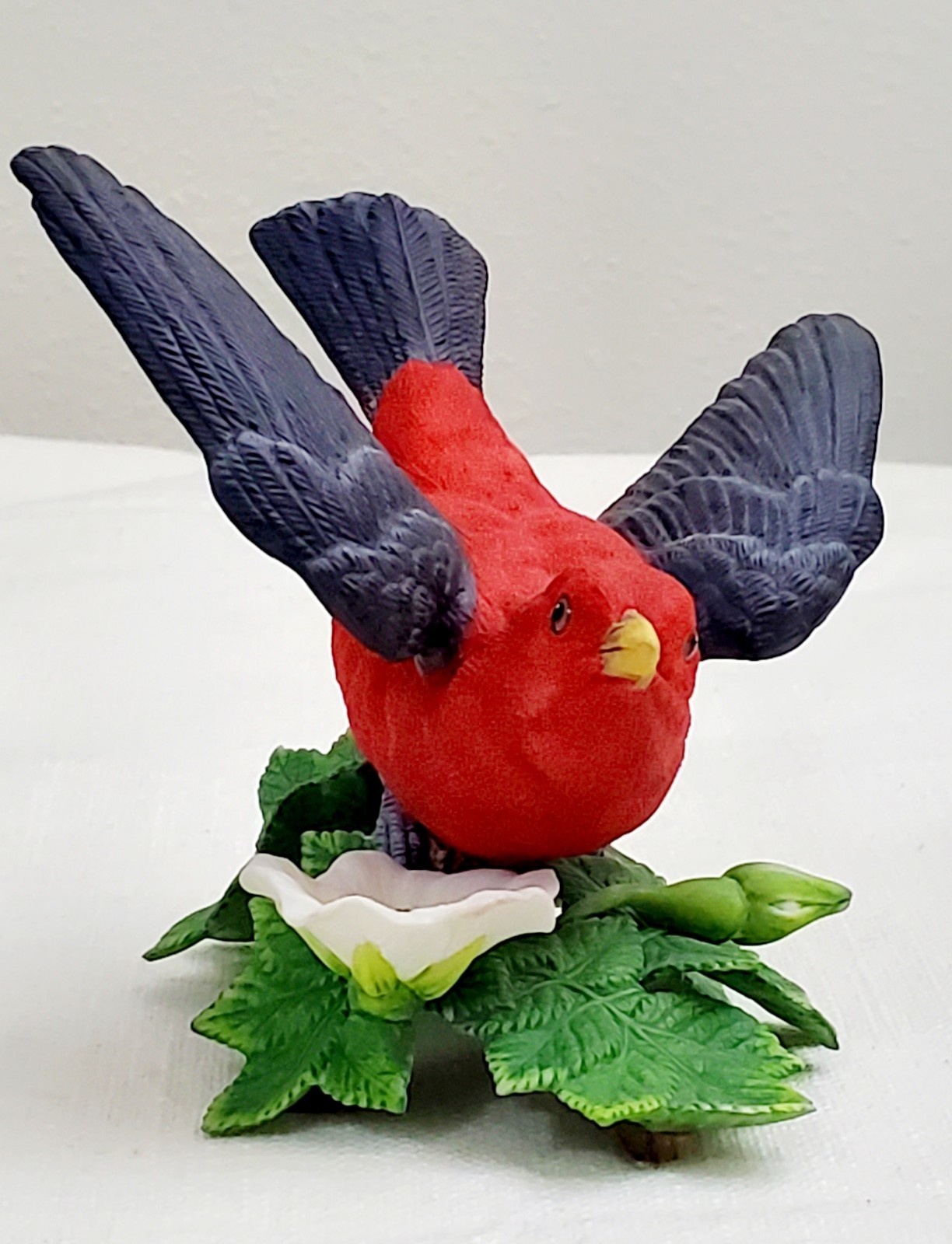 Vintage Lenox Garden Birds Series Scarlet Tanager Fine Porcelain Figurine 1992