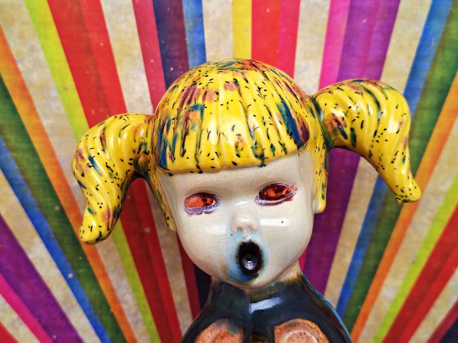 The Fall Of All Things Whimsical – Original Ceramic Figurine Humpty Dumpty Goth