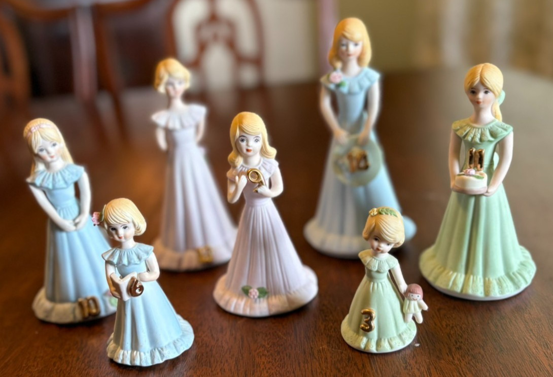 SEVEN Growing Up Birthday Girl Figurines BLOND