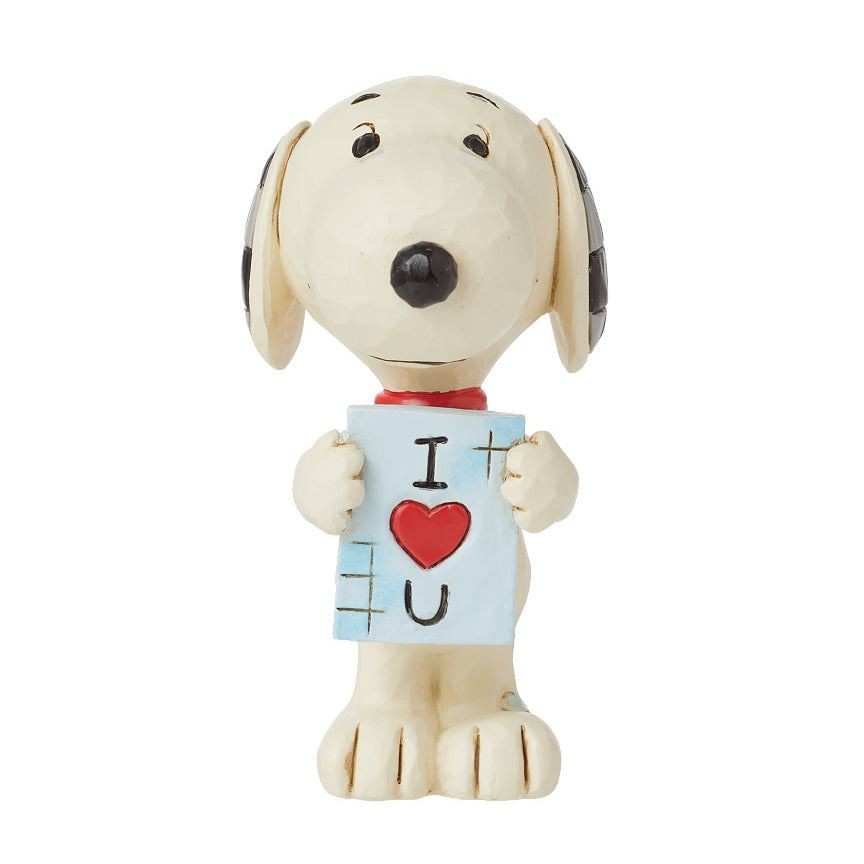 Jim Shore Peanuts Valentine’s Day Snoopy I Love You Card Mini Figurine 6016260