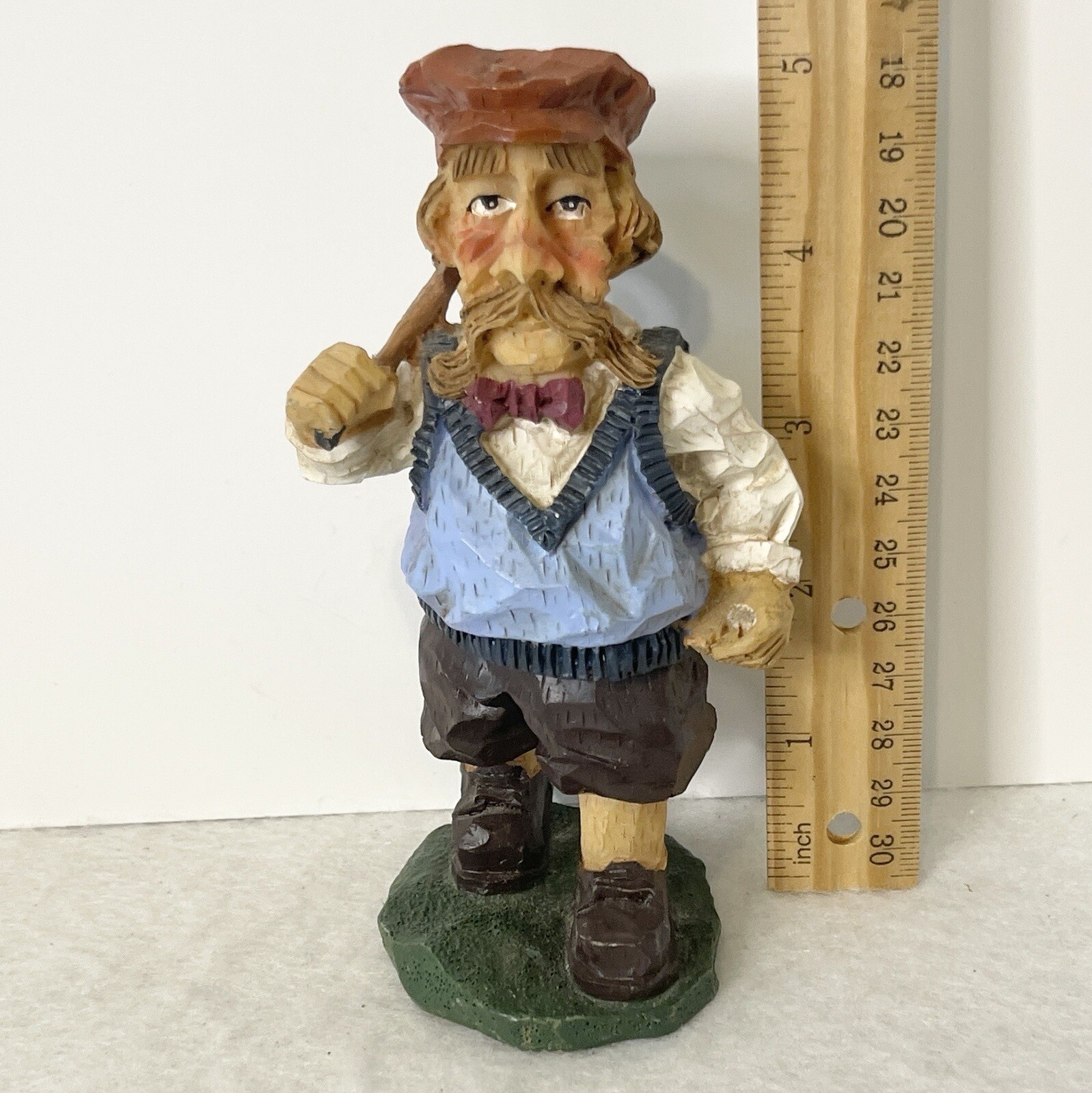 Vintage Scottish Golfer Figurine Souvenir Sports Decor Man Cave Office