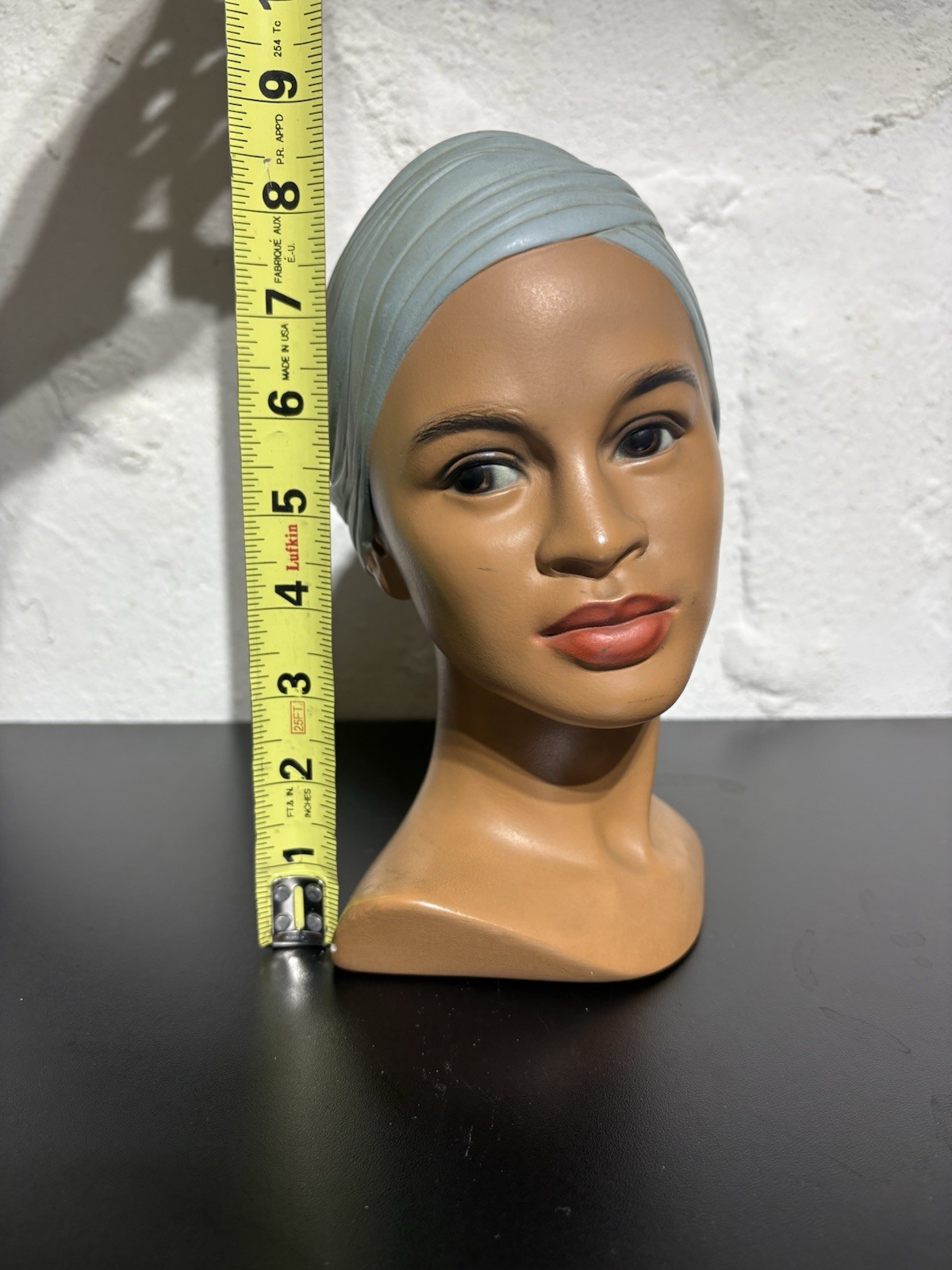 MCM Polynesian Hawaiian Woman Chalkware Head Bust Edith Pederson Denmark (2O)