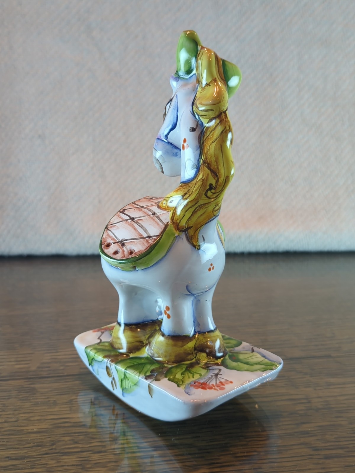 DAUGAVA Hand Painted Ceramic Rocking Horse 8″ Riga City Latvia Circa 2000