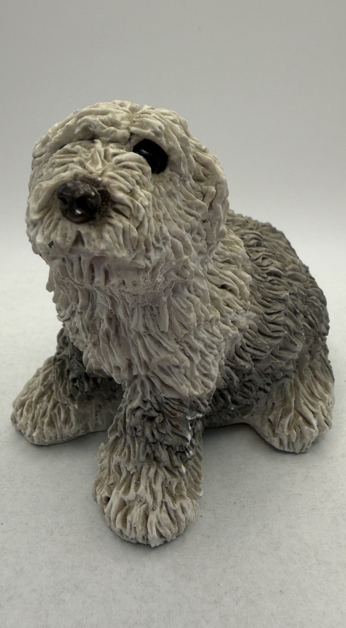 Stone Critters Sheepdog Figurine 2.5”. See Photos