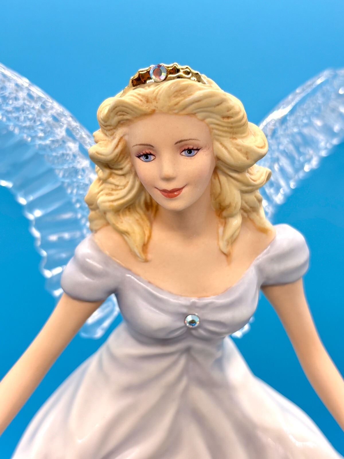 Lenox Jewels From Heaven Angel Figure w/ Crystal Wings – EUC!
