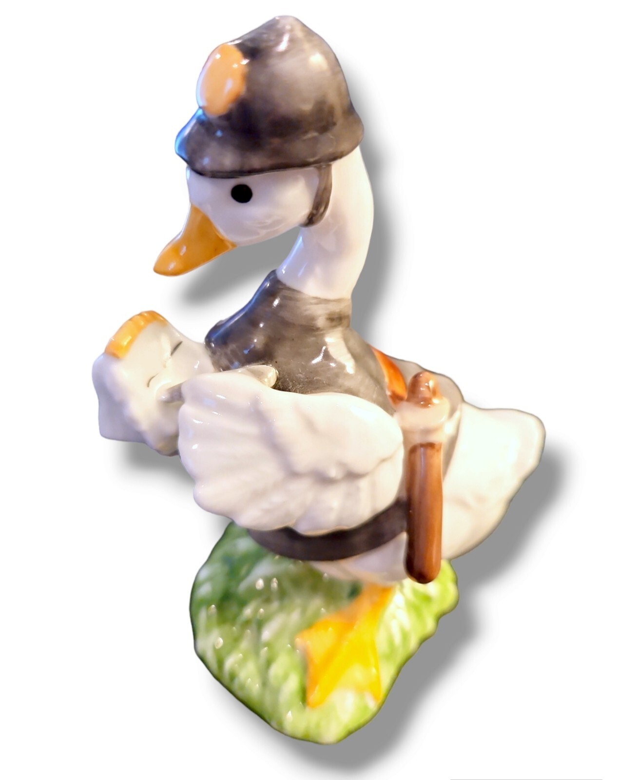 Vintage 1986 Enesco Waddleville London Bobby Goose Duck Porcelain Figurine