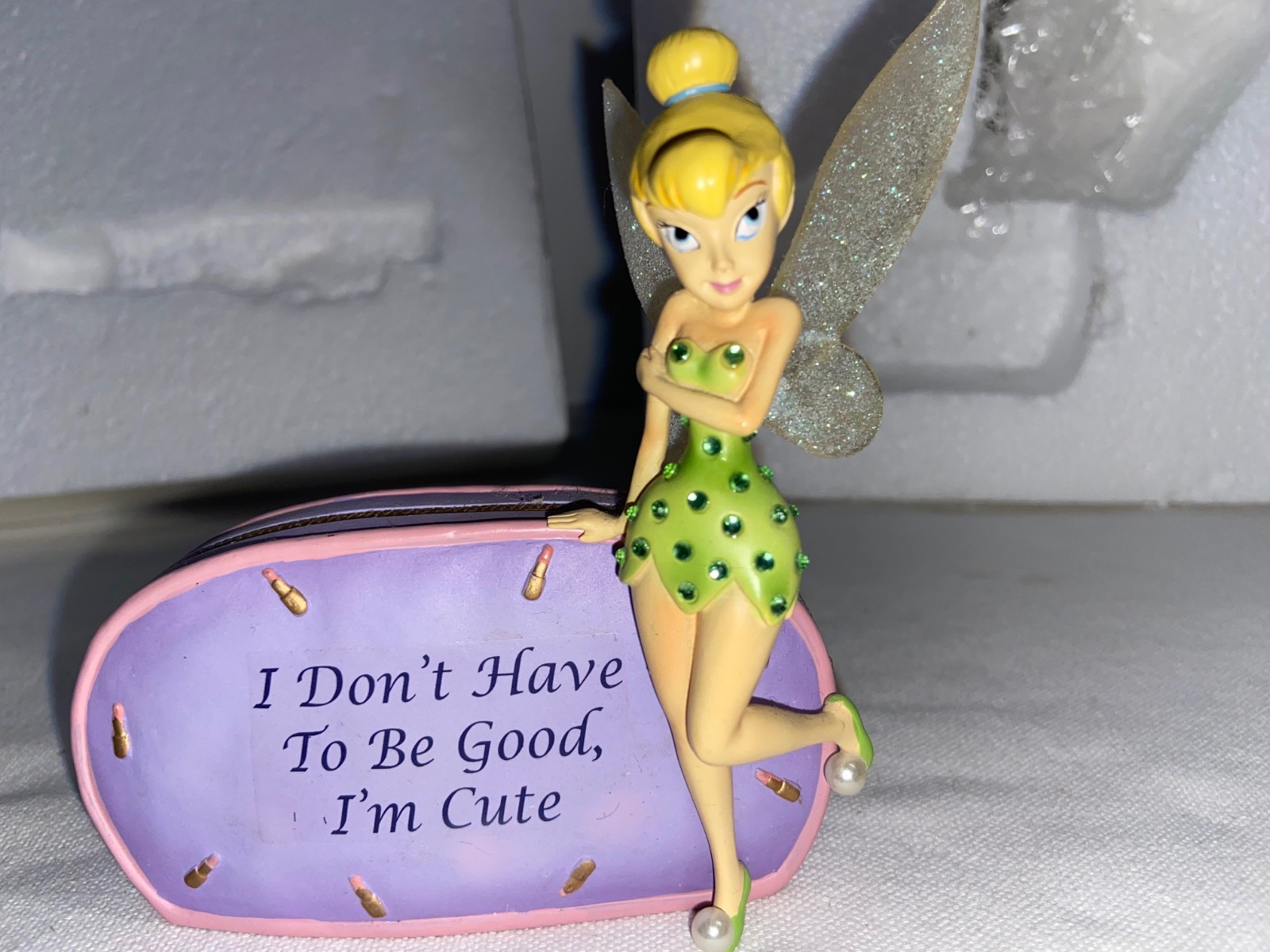 Disney/Hamilton Collection Tinkerbell “I DON’T HAVE TO BE GOOD, I’M CUTE” Figure