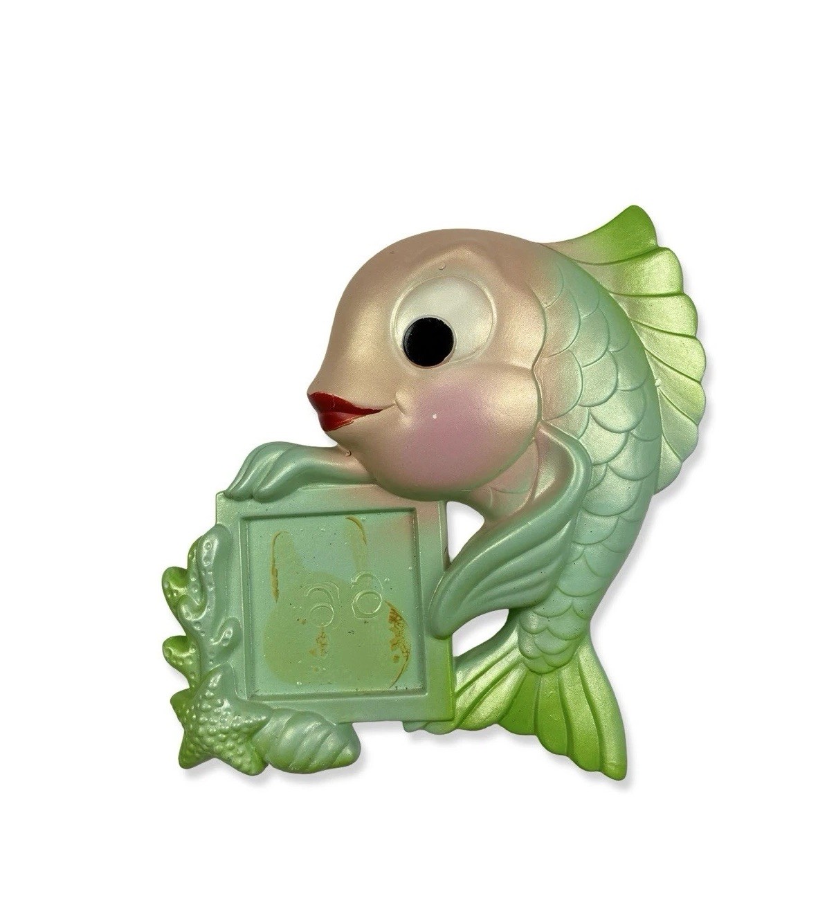 Miller Studios VTG 70s Anthropomorphic Chalkware Fish Bathroom Plaque READ