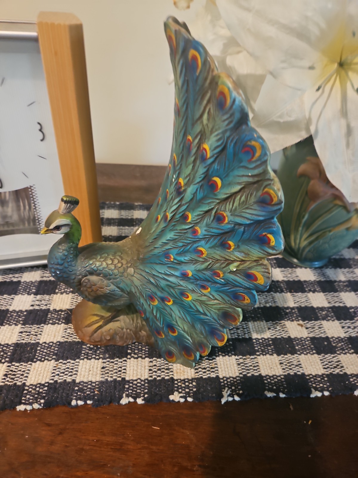 Vintage Gift Ideas Creation Japan Ceramic Peacock Figurine #69