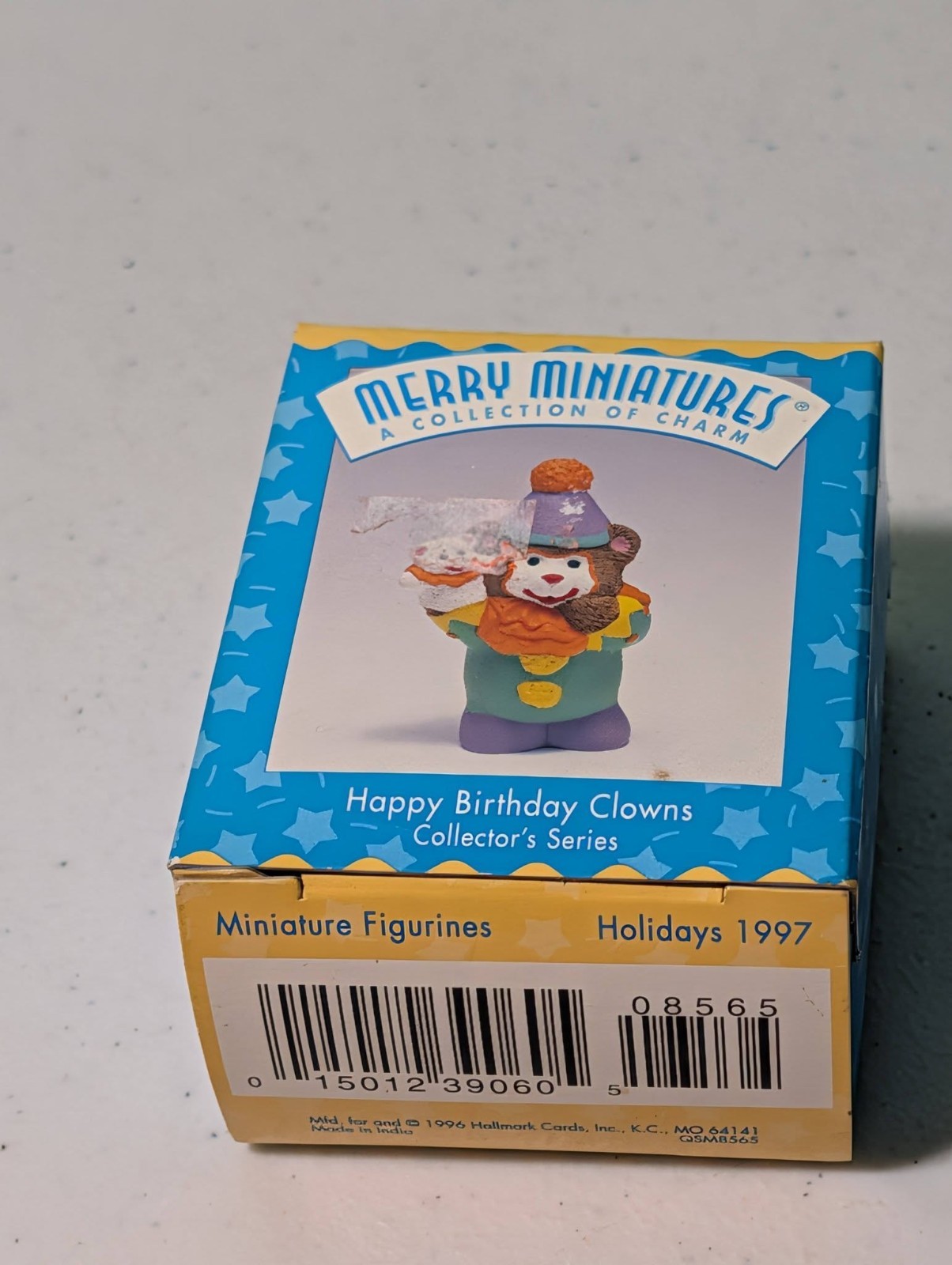 Hallmark 1997 Merry Miniatures Happy Birthday Clowns Vintage