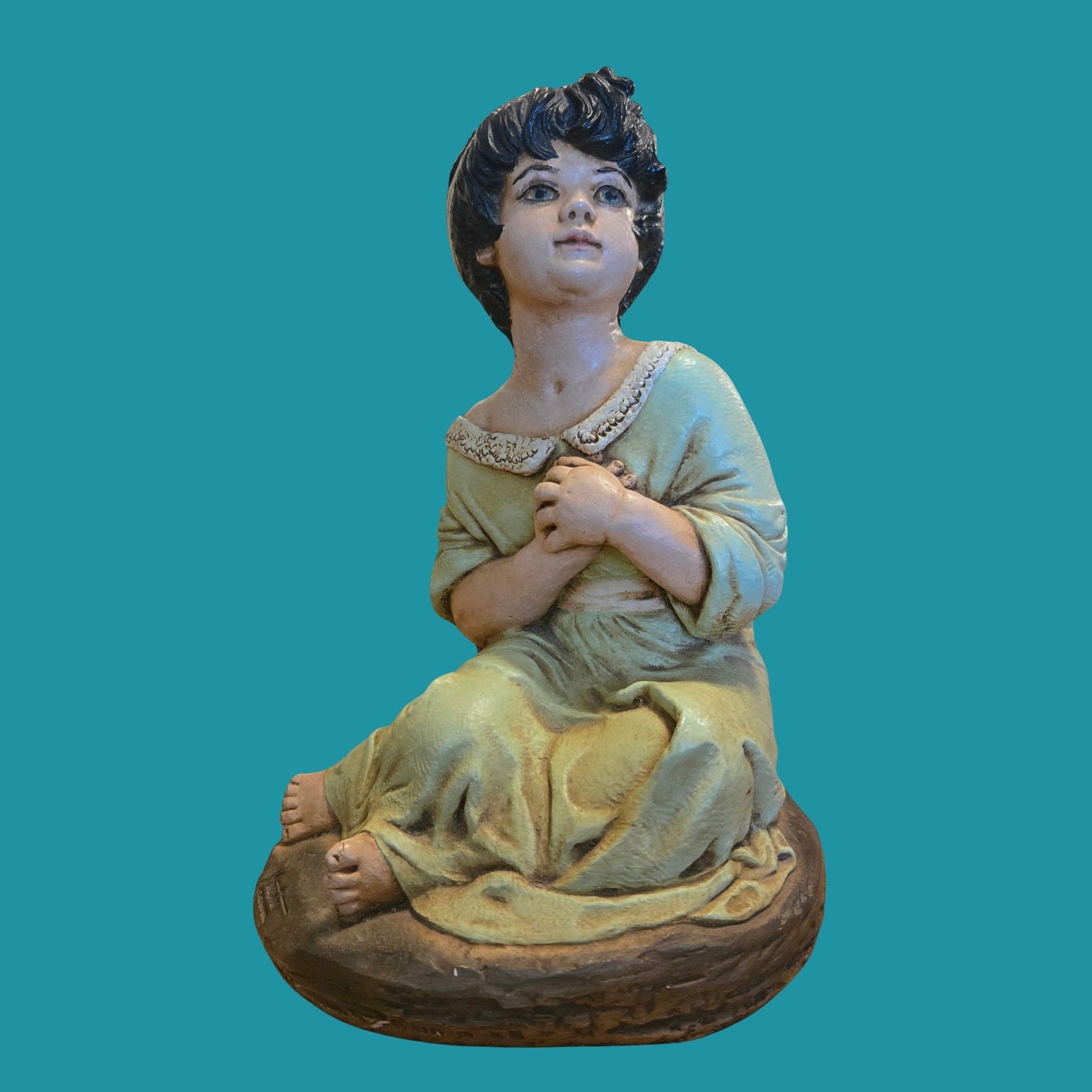 Vtg 1969 William Marotta Plaster Chalkware Figurine Coquette 1960s mid-century