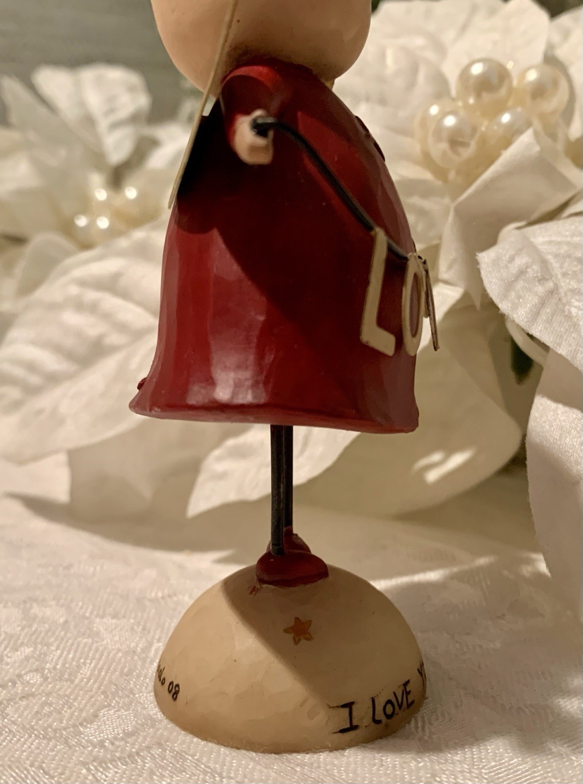 Blossom Bucket Dan Dipaolo Figurine Valentine I Love You This Much Angel 4”