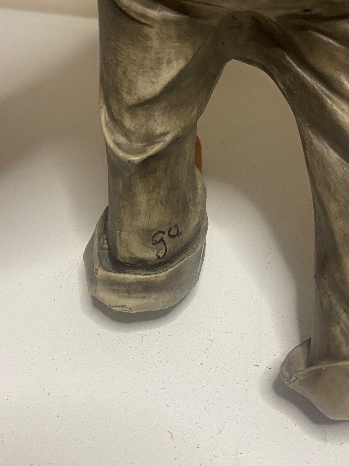 Capodimonte Sad Singing Clown 11.25 in. Tall Statuette with Manufacturer Tag EUC