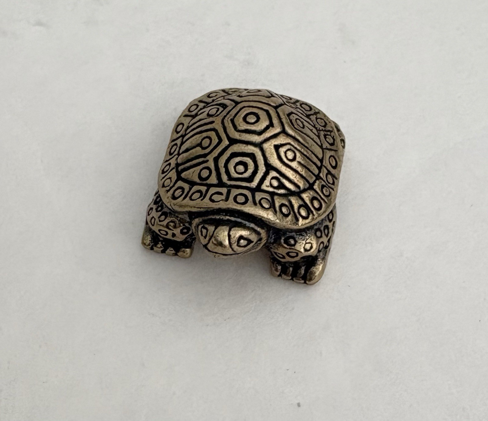 3 Pcs Assorted Vintage Solid Heavy Tortoise Turtle Mini Figurines Paperweights