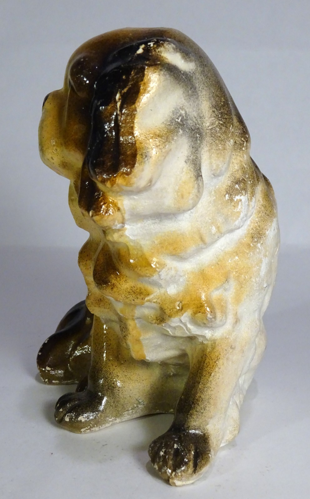 Vintage CHALKWARE 6.5″ Carnival Figurine-SPANIEL-PEKINGESE DOG